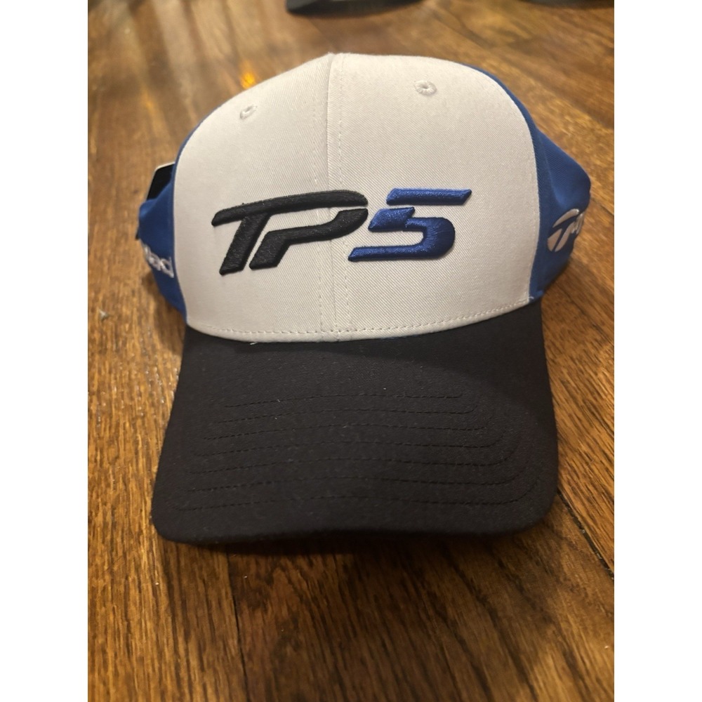 TaylorMade TP5 Golf Hat Mens Blue White Black Adjustable Performance Cap NEW